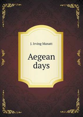 Cover image for Aegean days