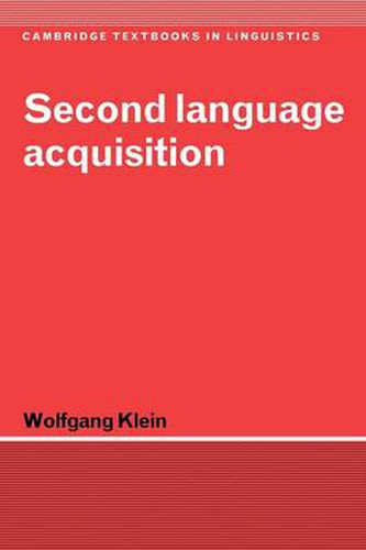 Cover image for Second Language Acquisition