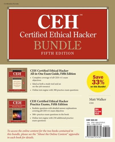Cover image for CEH Certified Ethical Hacker Bundle, Fifth Edition