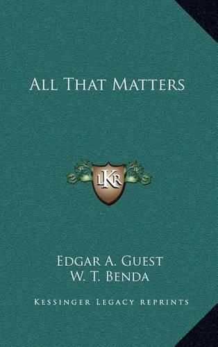 Cover image for All That Matters