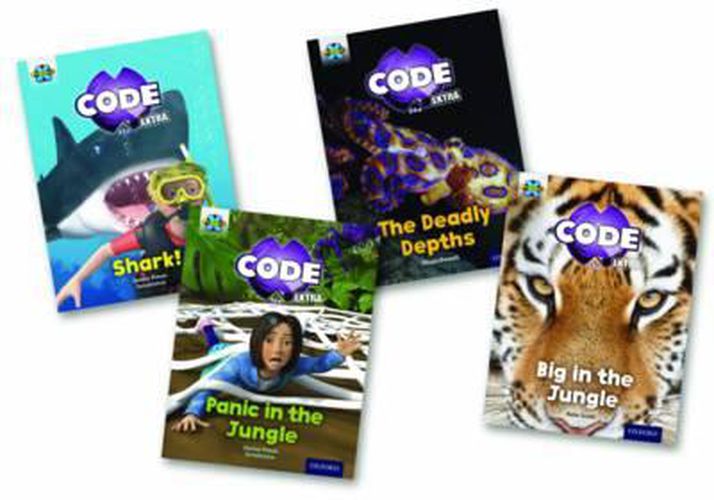 Project X CODE Extra: Green Book Band, Oxford Level 5: Jungle Trail and Shark Dive, Class pack of 12