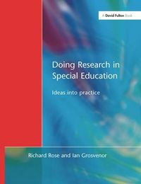 Cover image for Doing Research in Special Education: Ideas into Practice