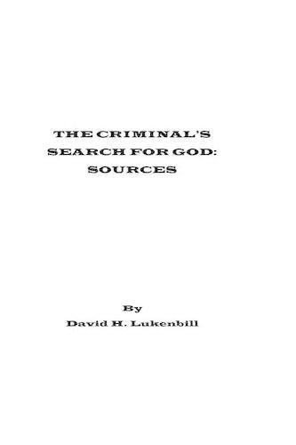 Cover image for The Criminal's Search for God, Sources