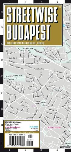 Cover image for Streetwise Budapest Map - Laminated City Center Street Map of Budapest, Hungary