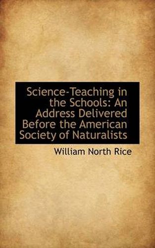 Cover image for Science-Teaching in the Schools