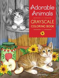 Cover image for Adorable Animals GrayScale Coloring Book