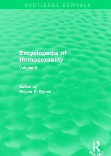 Cover image for Encyclopedia of Homosexuality: Volume II