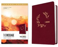 Cover image for The Message Deluxe Gift Bible, Large Print, Cranberry