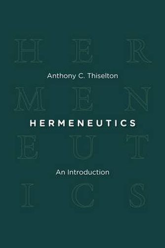Cover image for Hermeneutics: An Introduction