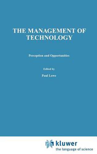 Cover image for Management of Technology: Perception and opportunities