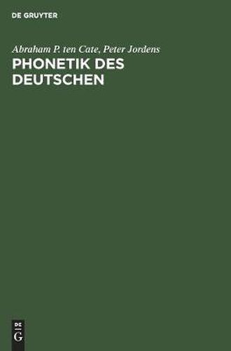 Cover image for Phonetik des Deutschen