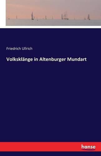 Cover image for Volksklange in Altenburger Mundart