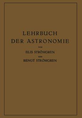 Cover image for Lehrbuch Der Astronomie