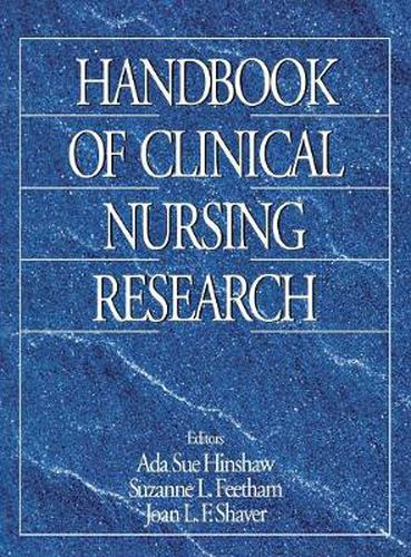 Cover image for Handbook of Clinical Nursing Research