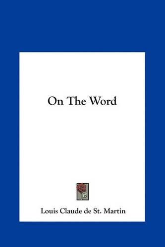 Cover image for On the Word on the Word