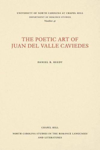 Cover image for The Poetic Art of Juan del Valle Caviedes