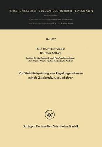 Cover image for Zur Stabilitatsprufung Von Regelungssystemen Mittels Zweiortskurvenverfahren