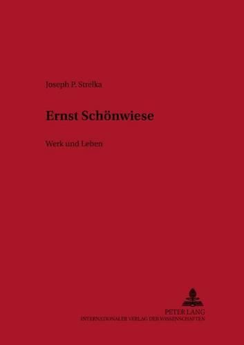 Cover image for Ernst Schoenwiese: Werk Und Leben