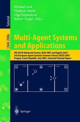 Cover image for Multi-Agent Systems and Applications: 9th ECCAI Advanced Course ACAI 2001 and Agent Link's 3rd European Agent Systems Summer School, EASSS 2001, Prague, Czech Republic, July 2-13, 2001. Selected Tutorial Papers