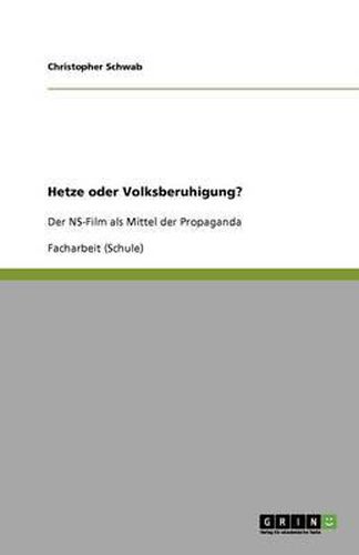 Cover image for Hetze oder Volksberuhigung?