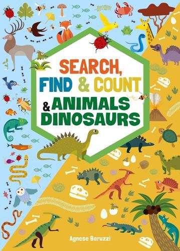 Cover image for Search, Find & Count: Animals & Dinosaurs
