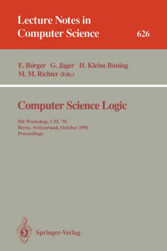 Computer Science Logic: 4th Workshop, CSL '90, Heidelberg, Germany, October 1-5, 1990. Proceedings