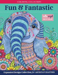 Cover image for Hello Angel Fun & Fantastic Animals Adult Coloring Collection