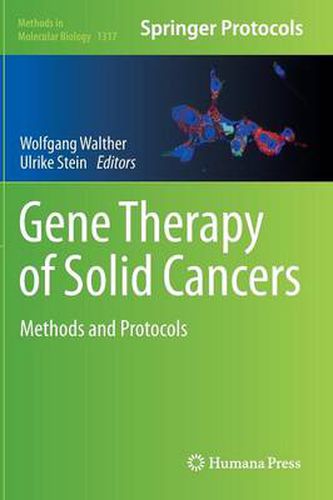 Cover image for Gene Therapy of Solid Cancers: Methods and Protocols