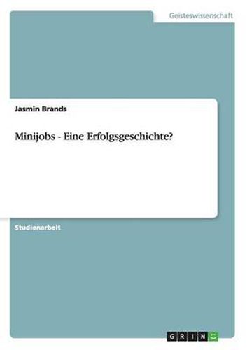 Cover image for Minijobs - Eine Erfolgsgeschichte?