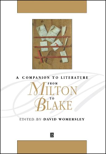 Cover image for A Companion to Literature from Milton to Blake