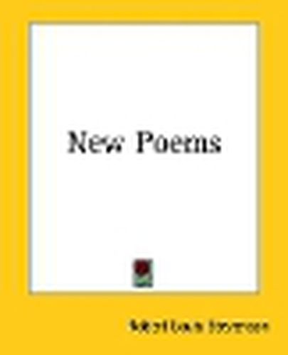 Cover image for New Poems