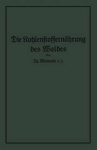 Cover image for Die Kohlenstoffernahrung Des Waldes