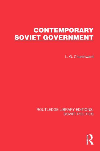 Cover image for Contemporary Soviet Government