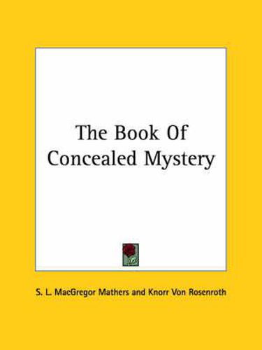 Cover image for The Book of Concealed Mystery