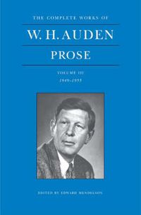 Cover image for W. H. Auden: Prose