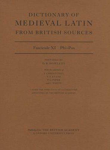 Cover image for Dictionary of Medieval Latin from British Sources