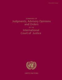 Cover image for Summaries of judgments, advisory opinions and orders of the permanent Court of International Justice