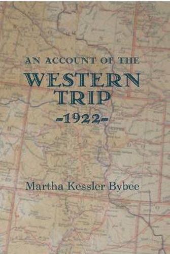 Cover image for An Account of the Western Trip - 1922