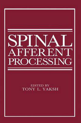 Cover image for Spinal Afferent Processing