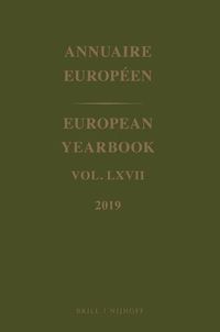 Cover image for European Yearbook / Annuaire Europeen, Volume 67 (2019)