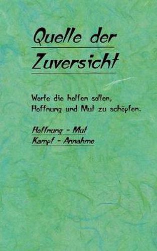 Cover image for Quelle der Zuversicht