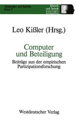 Cover image for Computer Und Beteiligung: Beitrage Aus Der Empirischen Partizipationsforschung