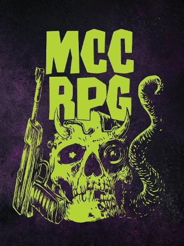 Cover image for Mutant Crawl Classics Core Rulebook - Fluorescent Demon Skull Edition