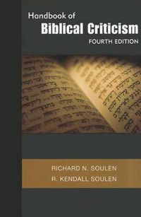 Cover image for Handbook of Biblical Criticism, Fourth Edition