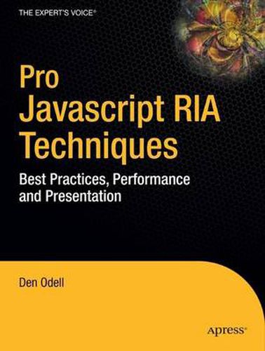 Cover image for Pro JavaScript RIA Techniques: Best Practices, Performance and Presentation