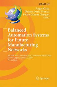 Cover image for Balanced Automation Systems for Future Manufacturing Networks: 9th IFIP WG 5.5 International Conference, BASYS 2010, Valencia, Spain, July 21-23, 2010, Proceedings