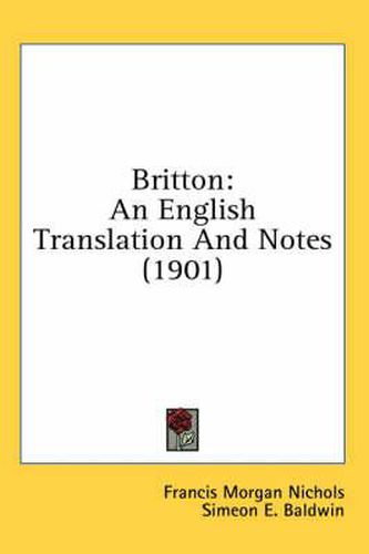 Britton: An English Translation and Notes (1901)