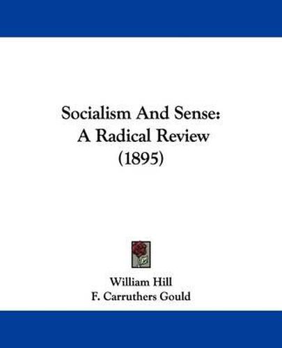 Cover image for Socialism and Sense: A Radical Review (1895)