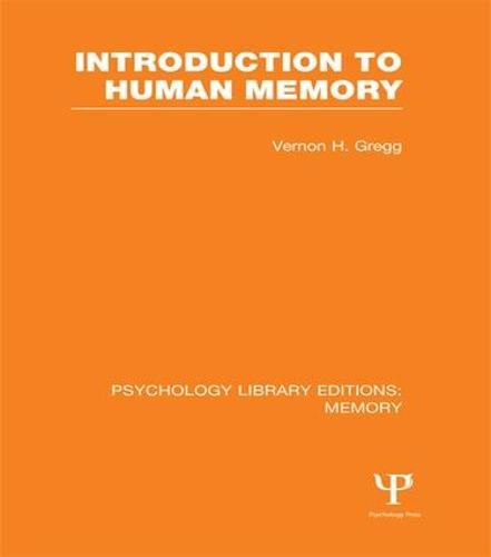 Cover image for Introduction to Human Memory (PLE: Memory)