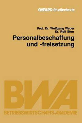 Cover image for Personalbeschaffung Und -Freisetzung